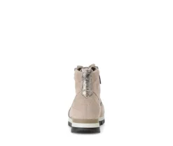 Enkellaarsjes met veter beige