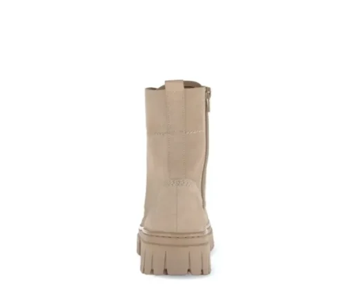 Enkellaarsjes met veter beige