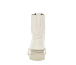 Enkellaarsjes met veter beige