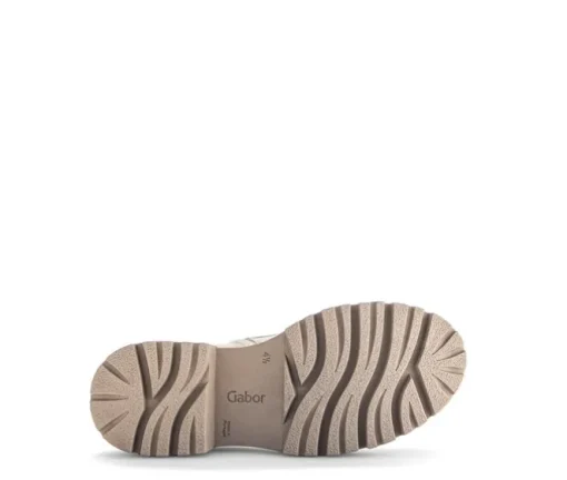Enkellaarsjes met veter beige