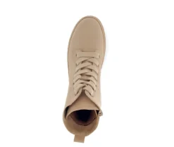Enkellaarsjes met veter beige