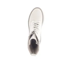 Enkellaarsjes met veter beige