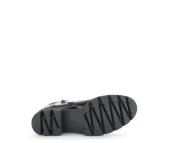 Enkellaarsjes met veter zwart