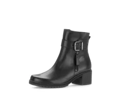 Enkellaarsjes op plateau zwart