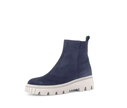 Enkellaarsjes op plateau blauw
