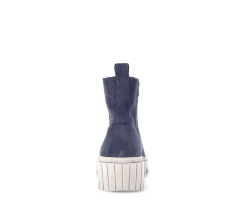 Enkellaarsjes op plateau blauw