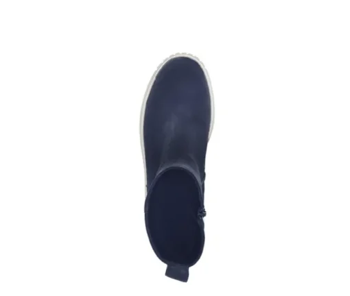 Enkellaarsjes op plateau blauw