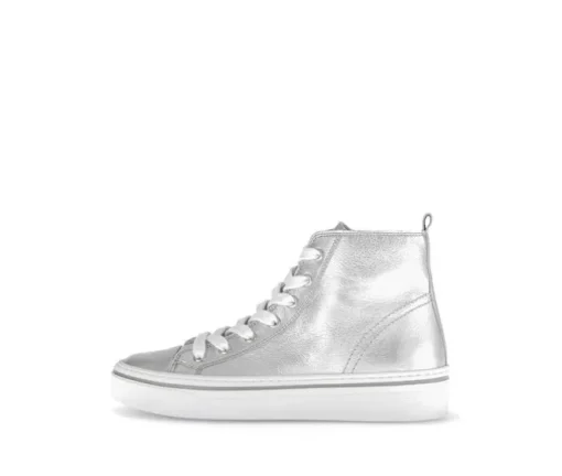 Hoge sneaker zilver