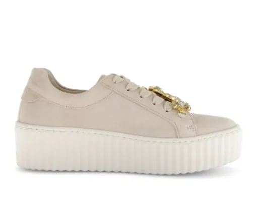 Lage sneaker beige