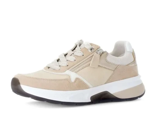 Lage sneaker beige