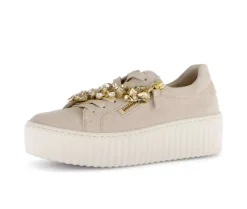 Lage sneaker beige
