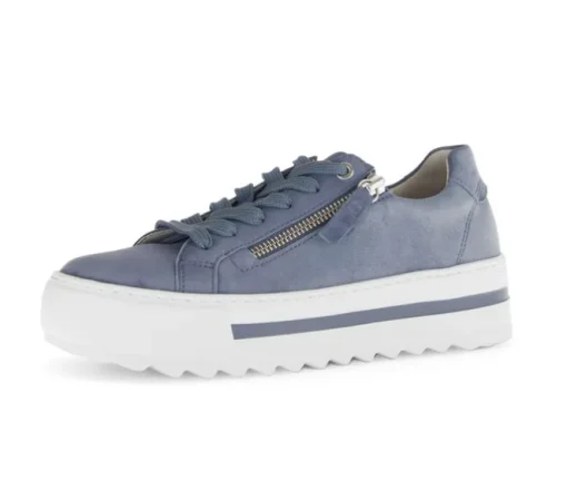 Lage sneaker blauw