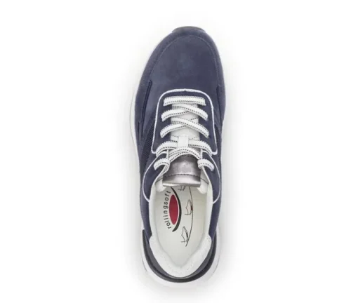 Lage sneaker blauw