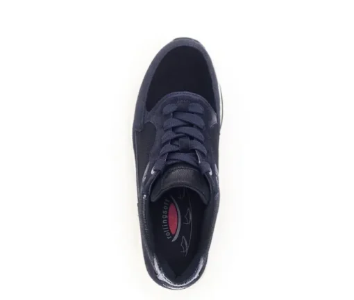 Lage sneaker blauw