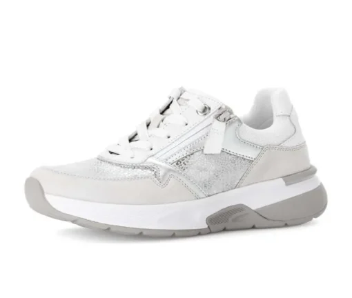 Lage sneaker zilver