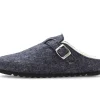 Pluche pantoffel blauw