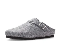 Pluche pantoffel grijs