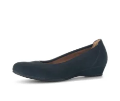 Pump met sleehak blauw