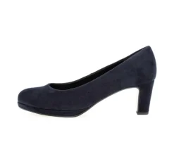 Pump op plateauzool blauw