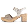 Sandal met riempjes beige