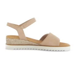 Sandal met riempjes beige