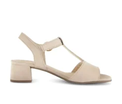 Sandal met riempjes beige