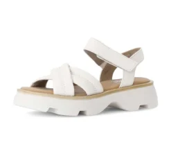 Sandal met riempjes beige
