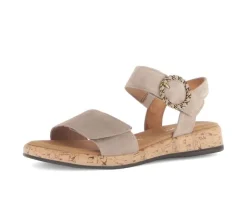 Sandal met riempjes beige