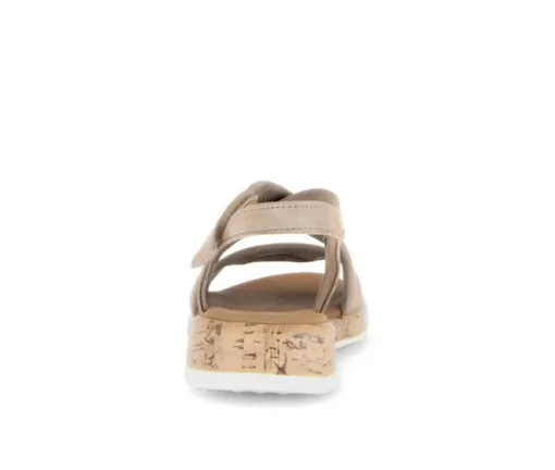 Sandal met riempjes beige