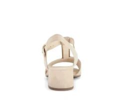 Sandal met riempjes beige