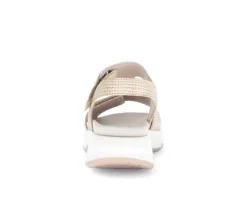 Sandal met riempjes beige