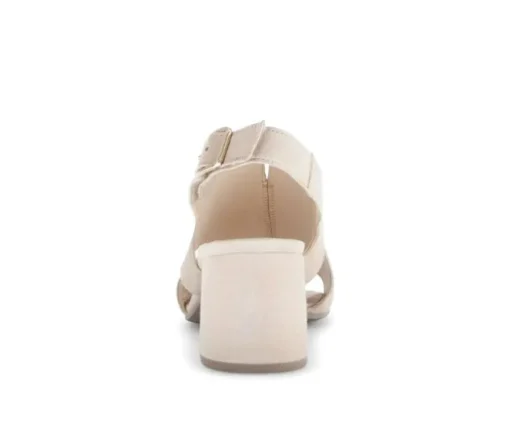 Sandal met riempjes beige