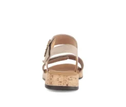 Sandal met riempjes beige