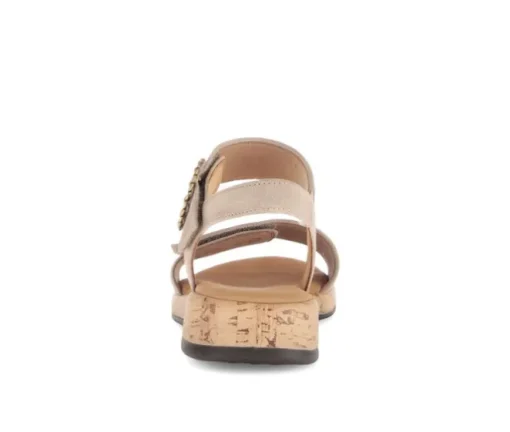 Sandal met riempjes beige