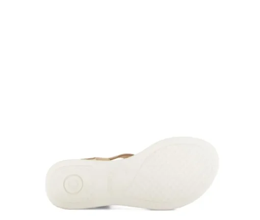 Sandal met riempjes beige