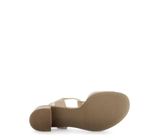 Sandal met riempjes beige