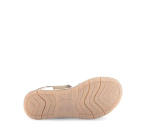 Sandal met riempjes beige