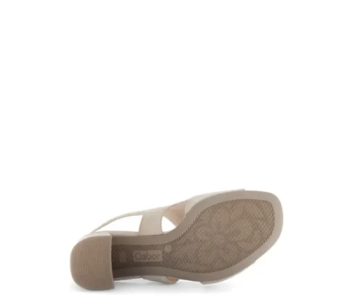 Sandal met riempjes beige