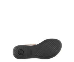 Sandal met riempjes beige