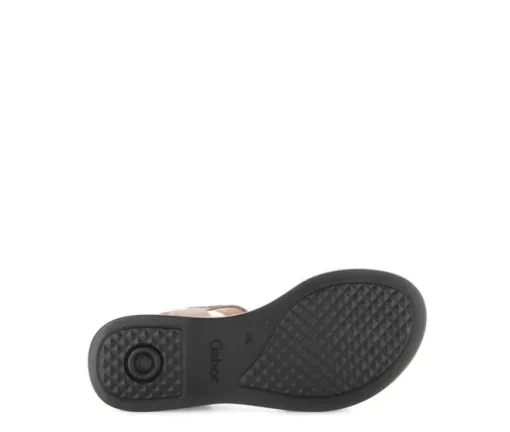 Sandal met riempjes beige
