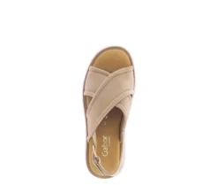 Sandal met riempjes beige