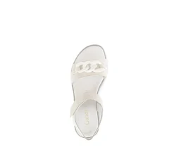 Sandal met riempjes beige