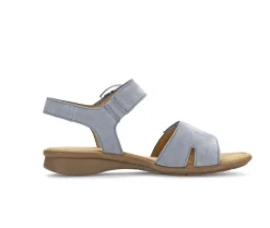 Sandal met riempjes blauw