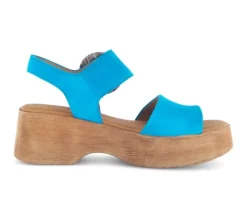Sandal met riempjes blauw