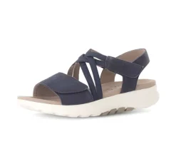 Sandal met riempjes blauw