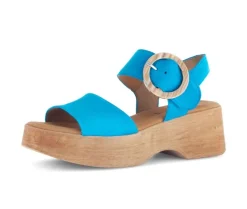 Sandal met riempjes blauw