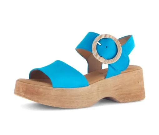 Sandal met riempjes blauw