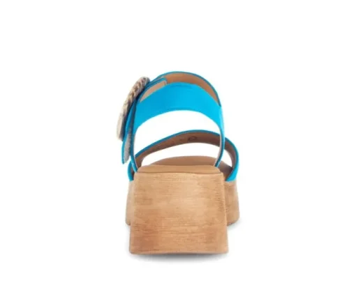 Sandal met riempjes blauw
