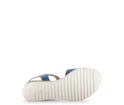 Sandal met riempjes blauw