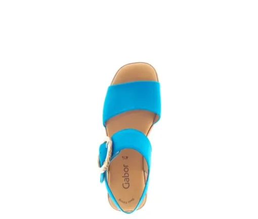 Sandal met riempjes blauw